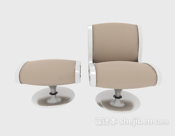 现代风格时尚休闲椅凳3d模型下载