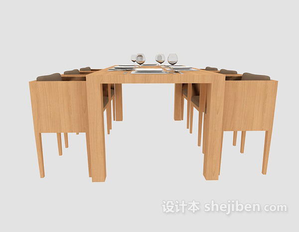 现代风格时尚家居餐椅3d模型下载
