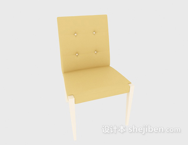 免费现代无扶手家居椅3d模型下载