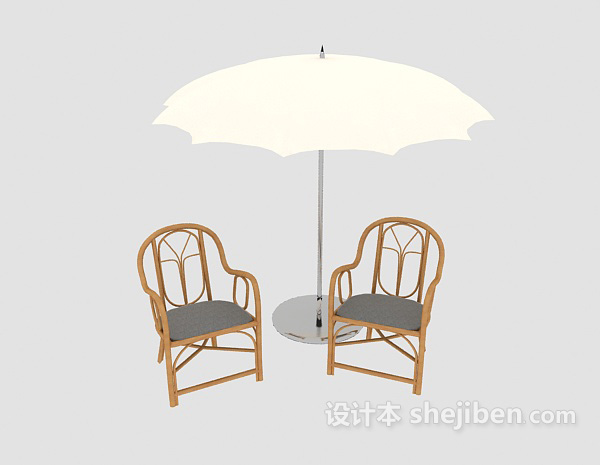 免费室外休闲椅3d模型下载