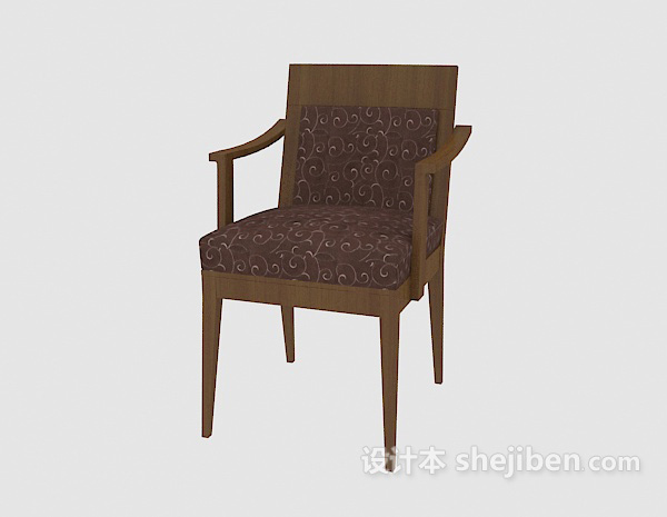 免费木质家居椅3d模型下载