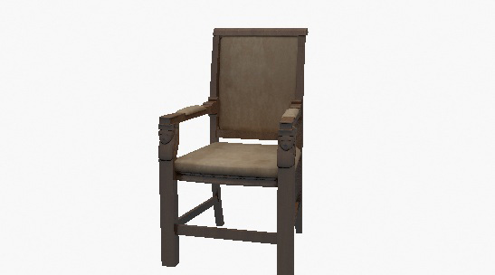 免费欧式实木家居椅3d模型下载