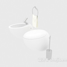 卫浴小便器3d模型下载