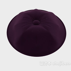 紫色抱枕3d模型下载