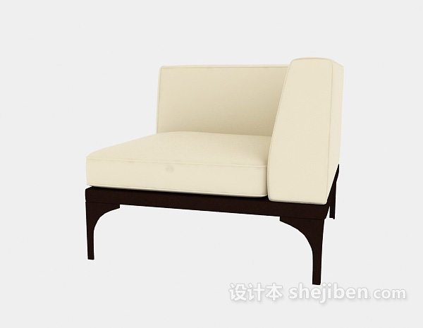 现代风格三角休闲椅3d模型下载