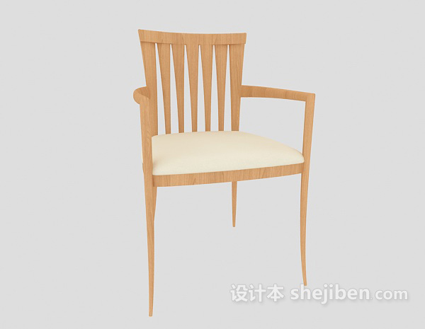 免费现代简易餐椅3d模型下载