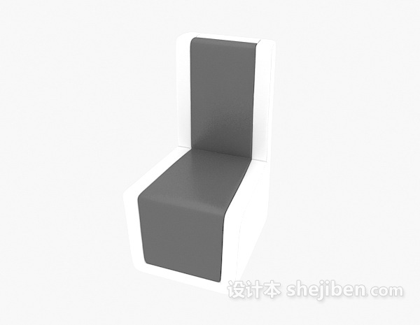 免费简洁餐椅3d模型下载