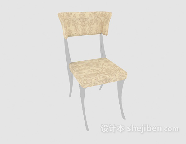 免费时尚欧式家居椅3d模型下载
