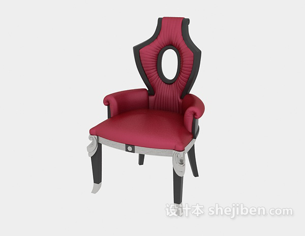 免费简易家居梳妆椅3d模型下载