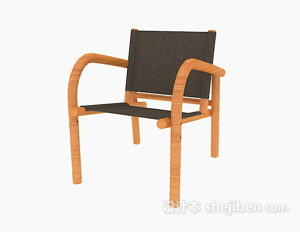 免费实木椅子3d模型下载