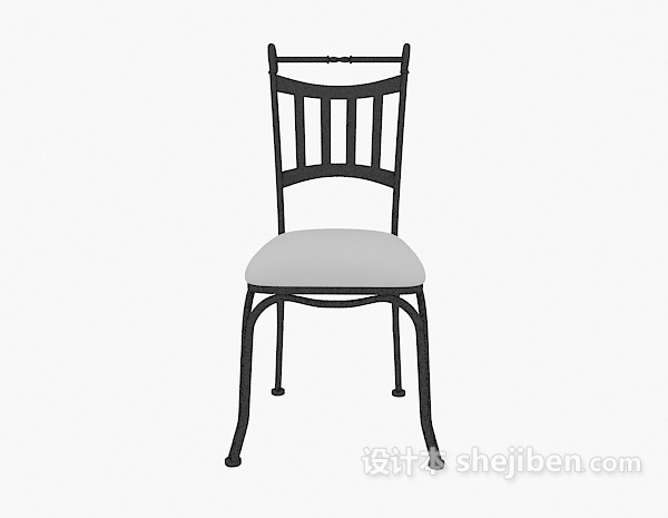 现代风格铁艺家居椅3d模型下载