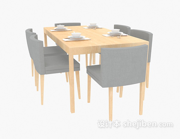 免费咖啡馆休闲桌椅3d模型下载