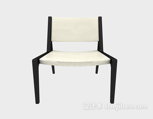 中式风格简约中式休闲椅3d模型下载