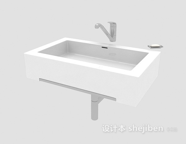 免费卫生间洗手池3d模型下载