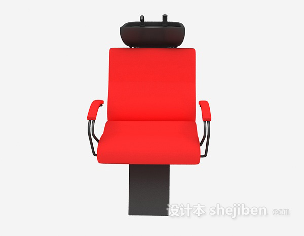 现代风格理发店洗头专用椅3d模型下载