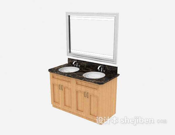 欧式家居浴柜3d模型下载