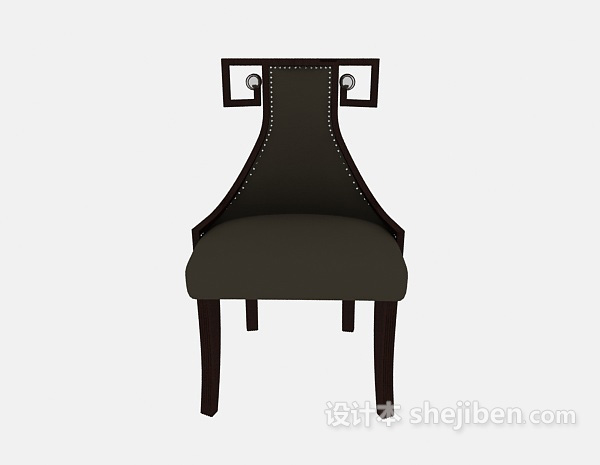 欧式风格欧式实木餐椅3d模型下载