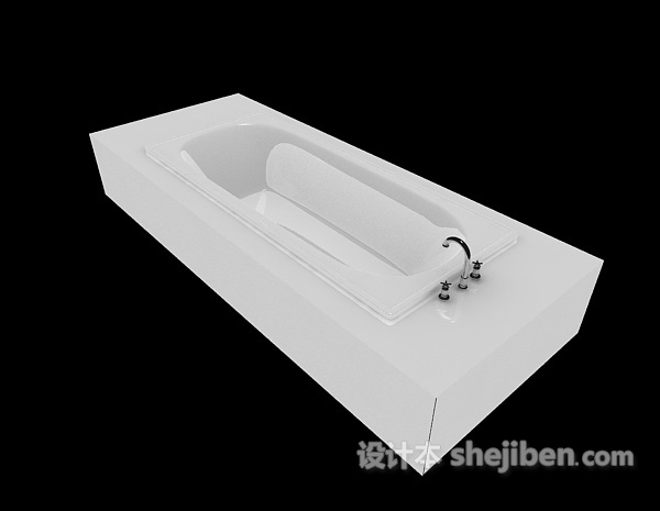 压克力浴缸3d模型下载
