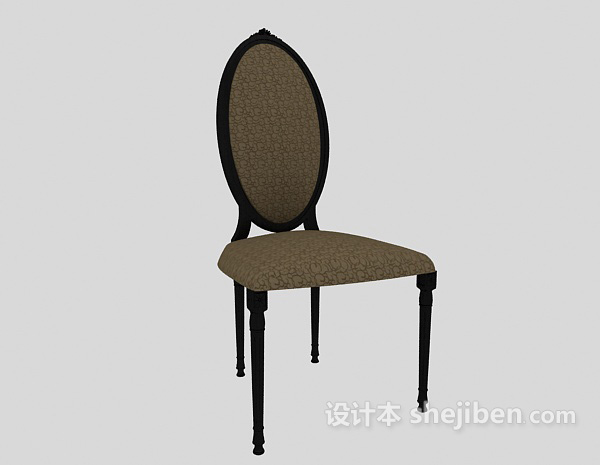 免费高档餐椅3d模型下载