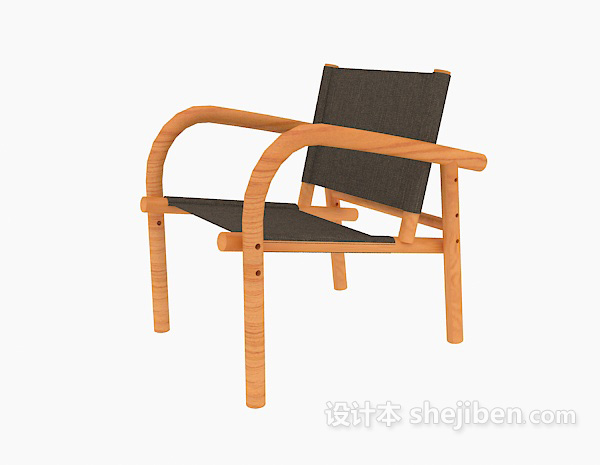实木椅子3d模型下载