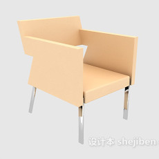 简约沙发休闲椅3d模型下载