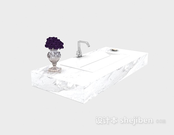 厕所洗手池3d模型下载