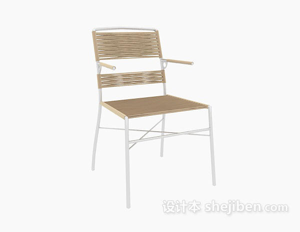 现代风格现代藤椅3d模型下载