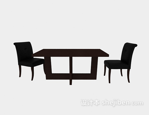 其它美式风格桌椅3d模型下载