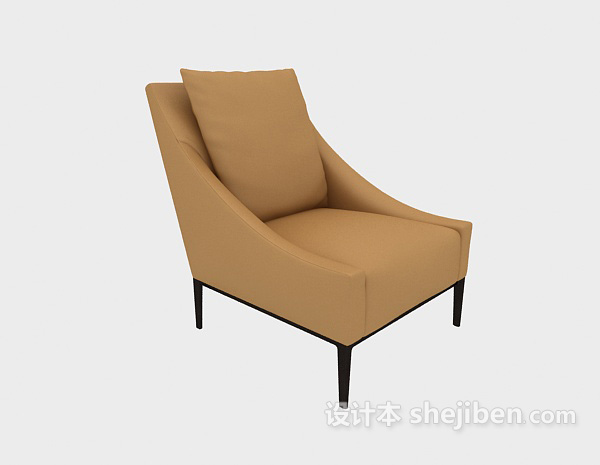 休闲家具靠椅3d模型下载