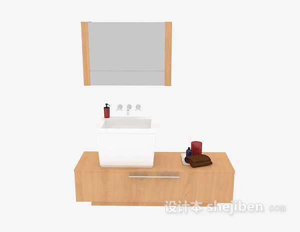 现代风格现代风格浴柜3d模型下载