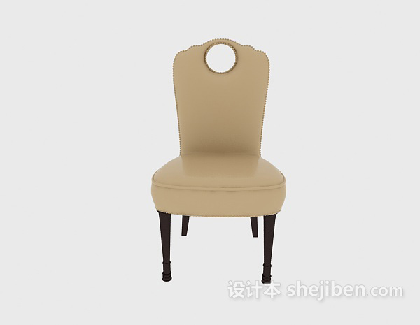 其它美式简约餐椅3d模型下载