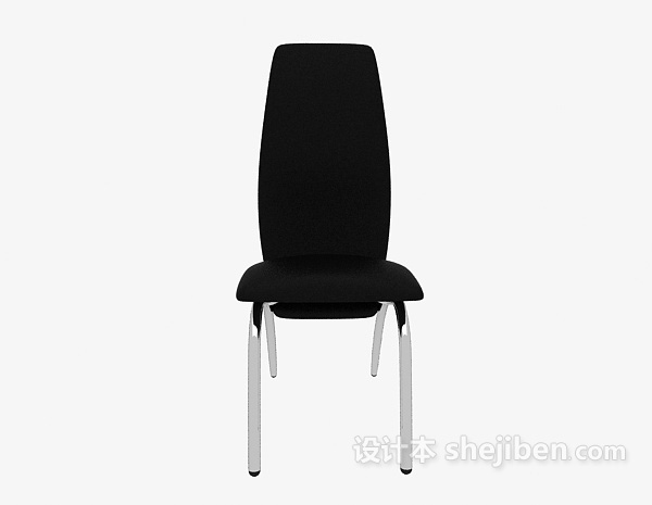 现代风格高背扶手休闲椅3d模型下载