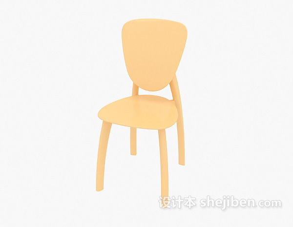 实木家庭餐桌椅3d模型下载