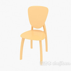 实木家庭餐桌椅3d模型下载