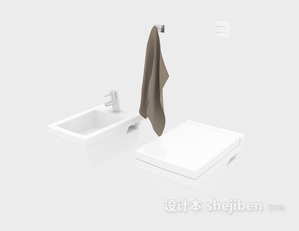 免费洗手池卫浴小件3d模型下载