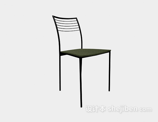 现代简约餐椅3d模型下载