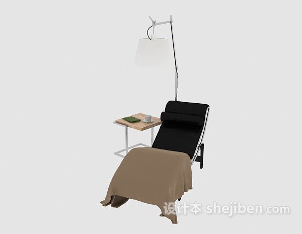 免费休闲家居躺椅3d模型下载