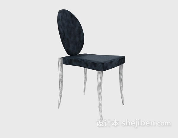 欧式简约梳妆椅3d模型下载