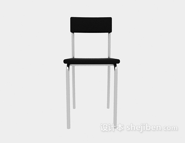 现代风格现代金属餐椅3d模型下载