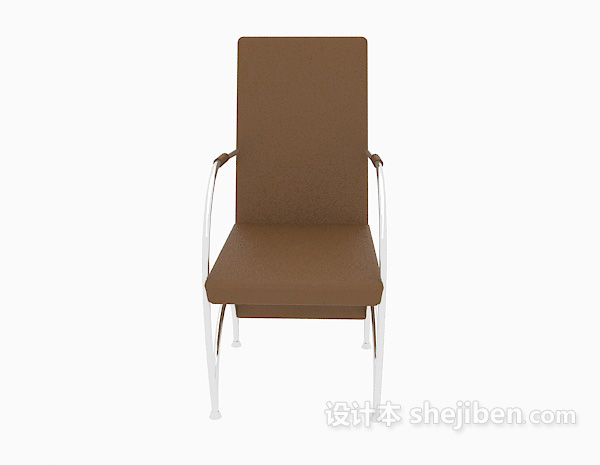 现代风格高背扶手椅3d模型下载