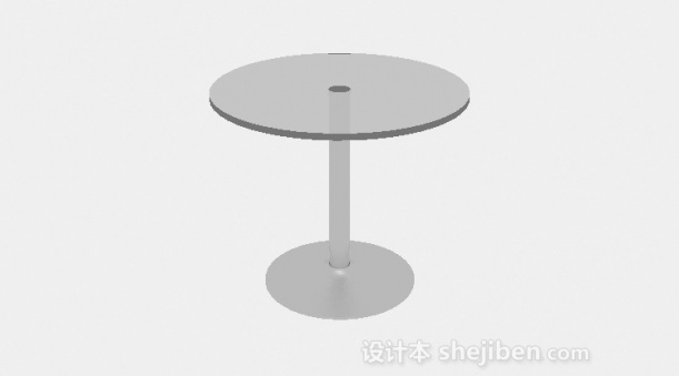 现代风格玻璃沙发边桌3d模型下载