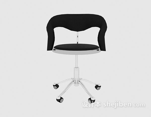 现代风格简约移动办公椅3d模型下载