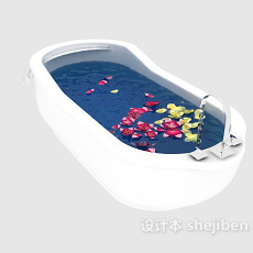 白色浴缸3d模型下载
