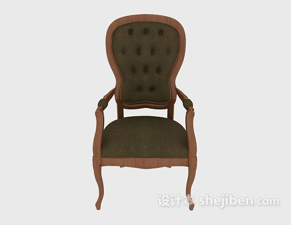 欧式风格精致欧式餐椅3d模型下载