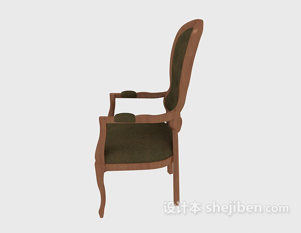 精致欧式餐椅3d模型下载