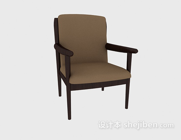 免费家庭简约休闲椅3d模型下载