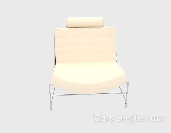 现代风格简约休闲靠背椅3d模型下载