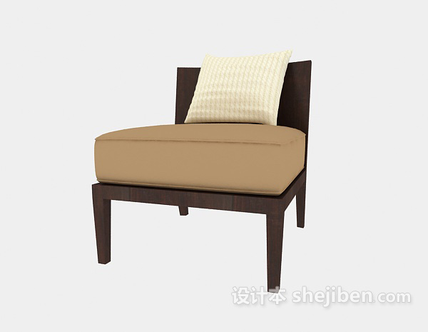 免费矮沙发休闲椅3d模型下载