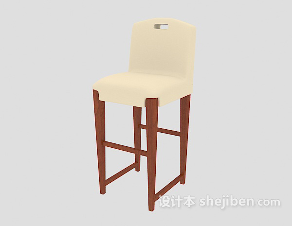 免费家居高脚椅3d模型下载