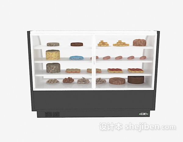 现代风格商场冰柜3d模型下载